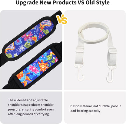 Water Bottle Holder with Strap for Stanley Cup 40/30oz, Insulated Neoprene Stanley Cup Holder with Strap for Tumbler with Handle Stanley Carrier Bag Cross-body Bag for Walking