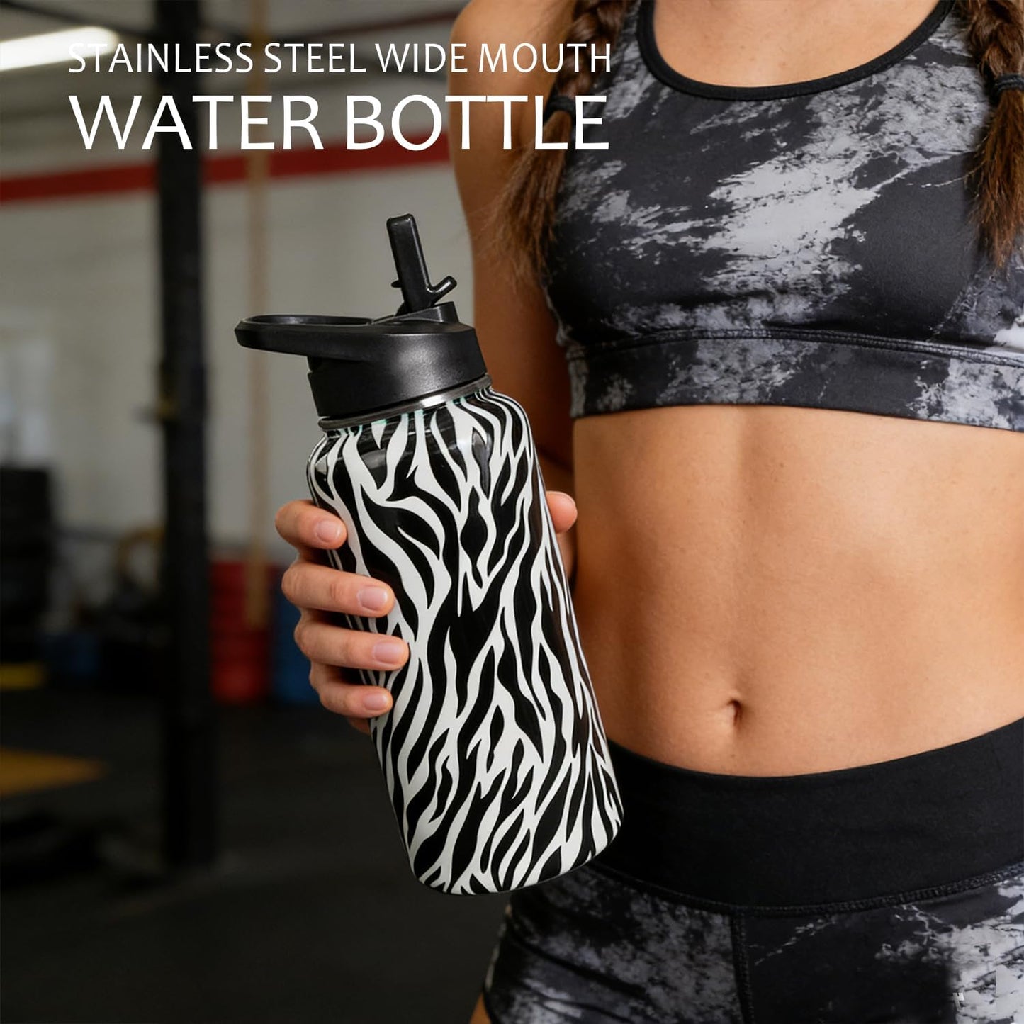32 oz Pickleball Insulated Water Bottle with Straw - Pickleball Gym Hiking Sports Coffee Mug | Perfect Pickleball Gifts for Women, Pickleball Decor Accessories