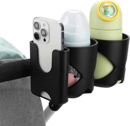 Accmor Stroller Cup Holder, Universal Cup Holder for Walker Wheelchair Bike, 360° Rotatable Stroller Cup Holder Attachment Accessories for Walker, Wheelchair, Scooter
