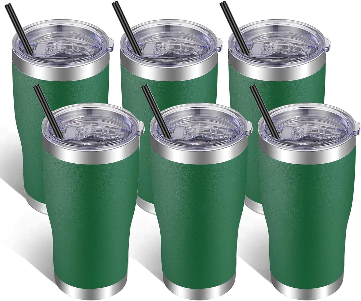 VEGOND 20oz Tumbler Stainless Steel Tumbler Cup with Lid And Straw Vacuum Insulated Double Wall Travel Coffee Mug(Orange 1 Pack)