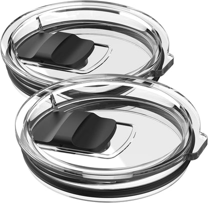 20 oz Tumbler Lid, 2 Pack Magnetic Slider Replacement Lids for YETI 20 oz Tumbler, 10oz Lowball, 10/24oz Mug, Travel Spill Proof Coffee Cup Cover, BPA Free