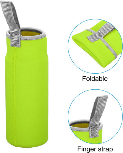 PATIKIL Water Bottle Sleeves, Neoprene Insulated Bottle Bag Holder Carrier Pouch with Finger Strap