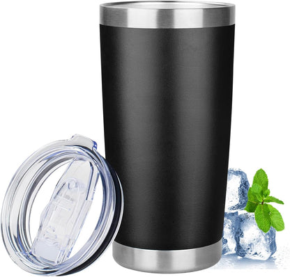 20oz Tumbler with Lid Stainless Steel Insulated Tumblers Travel Coffee Tumbler Bulk Double Wall Vacuum Insulated Water Cup Gifts for Christmas Women Men Her Him Home Office(Navy Blue, 1pack)