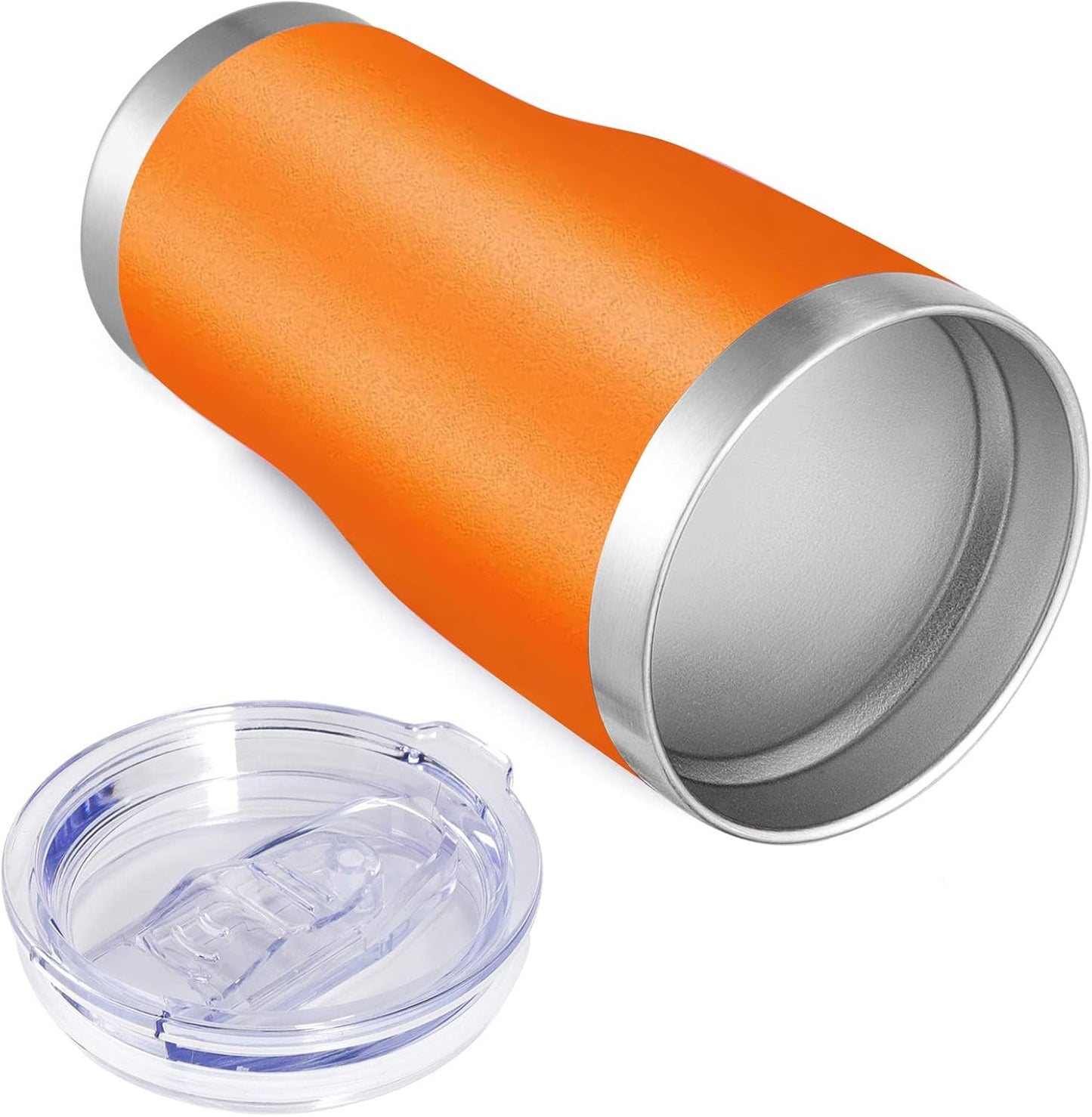 VEGOND 20oz Tumbler Stainless Steel Tumbler Cup with Lid And Straw Vacuum Insulated Double Wall Travel Coffee Mug(Orange 1 Pack)