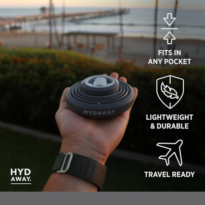 HYDAWAY 25oz Collapsible Travel Water Bottle - BPA-Free, Leakproof, Lightweight, Space-Saving - Perfect for Hiking, Travel, and All-Day Hydration