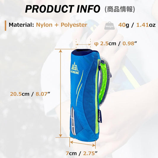 Azarxis TPU Soft Flask Collapsible Water Bottle Running Folding Gel Water Reservoir Handheld for Hydration Pack Hiking Cycling Climbing Jogging Marathon Trail Race