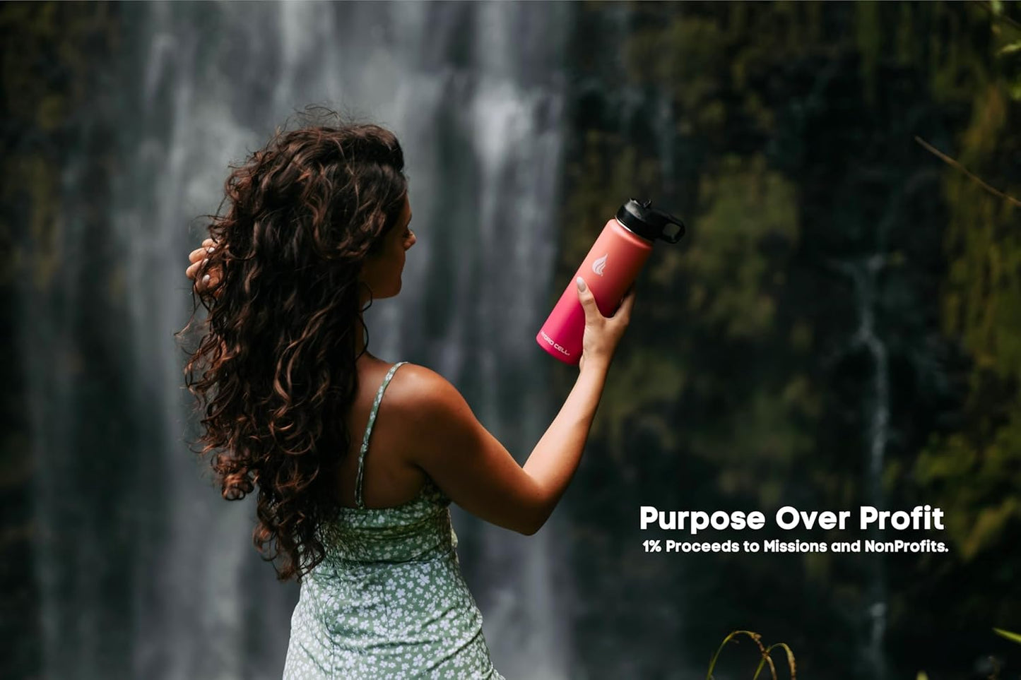 HYDRO CELL Stainless Steel Insulated Water Bottle with Straw - For Cold & Hot Drinks - Metal Vacuum Flask with Screw Cap and Modern Leakproof Sport Thermos for Adults (Neon 18oz)