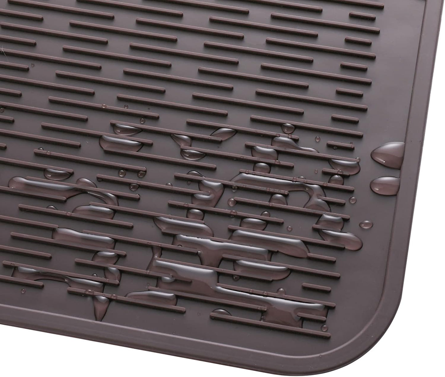 MicoYang Silicone Dish Drying Mat for Multiple Usage,Easy clean,Eco-friendly,Heat-resistant Silicone Mat for Kitchen Counter,Sink,Bar,Bottle,or Cup Green M 17 inches x 6 inches