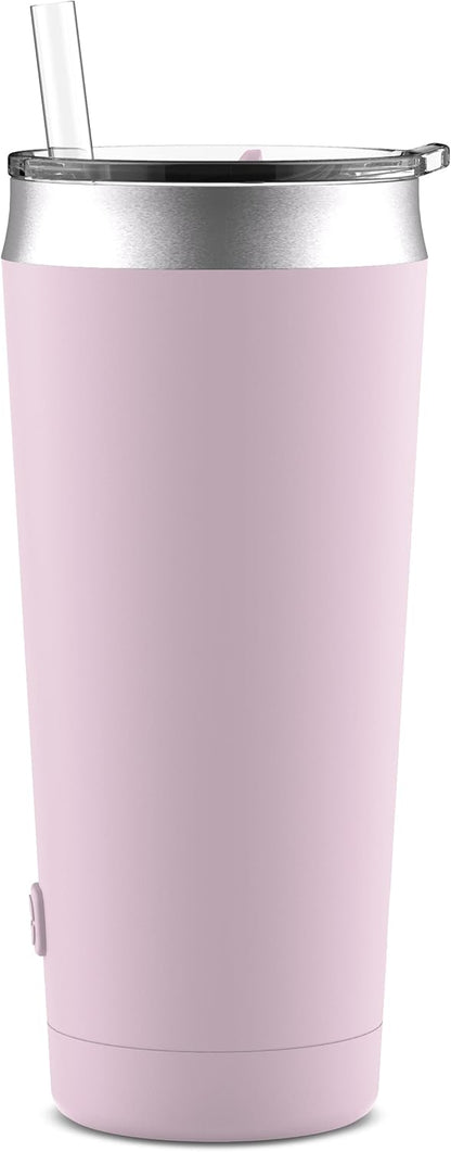 Ello Beacon Vacuum Insulated Stainless Steel Tumbler with Slider Lid and Optional Straw