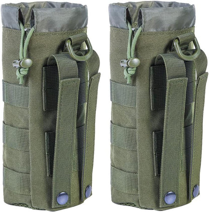 Upgraded Tactical Drawstring Molle Water Bottle Holder Tactical Pouches