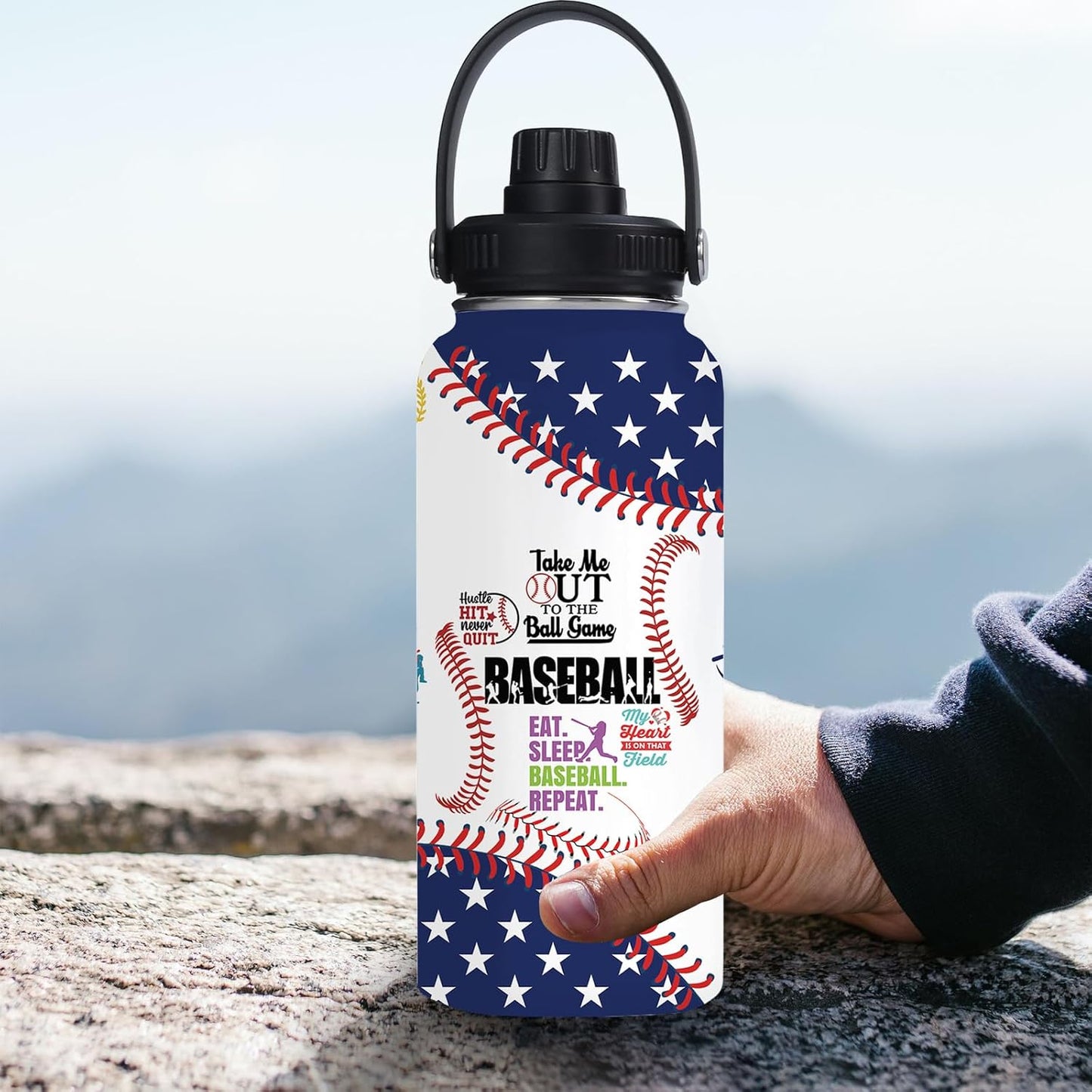 Pickleball Water Bottle 32oz Stainless Steel Insulated Vaccum with Lid, Pickleball Gifts for Pickleball Players, Pickleball Lovers, Women Girls Ladies