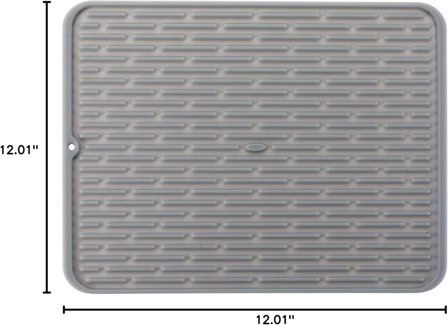 OXO 1372100 Good Grips Silicone Stemware Drying Mat, Gray