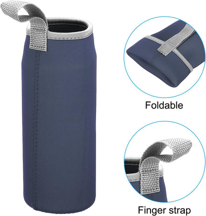 PATIKIL Water Bottle Sleeves, Neoprene Insulated Bottle Bag Holder Carrier Pouch with Finger Strap