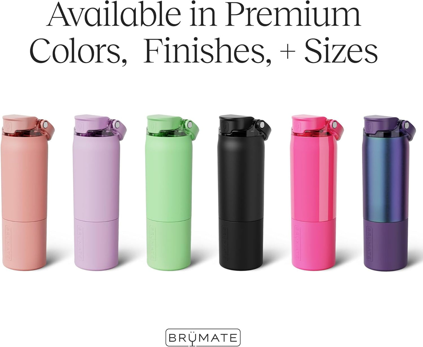 BrüMate Rise 25oz Water Bottle With 100% Leakproof Covered Silicone Straw | Insulated Stainless Steel Water Bottle | Cup-Holder Friendly | Fast Flow | Soft Sip Silicone Spout | BPA-Free (Rose Taupe)