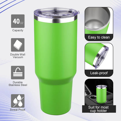 20oz Tumbler with Lid and Straw Double Wall Powder Coated Vacuum Insulated Coffee Tumbler Stainless Steel Insulated Travel Coffee Mug Spill-Proof Thermal Cup for Hot and Cold Beverage,Black