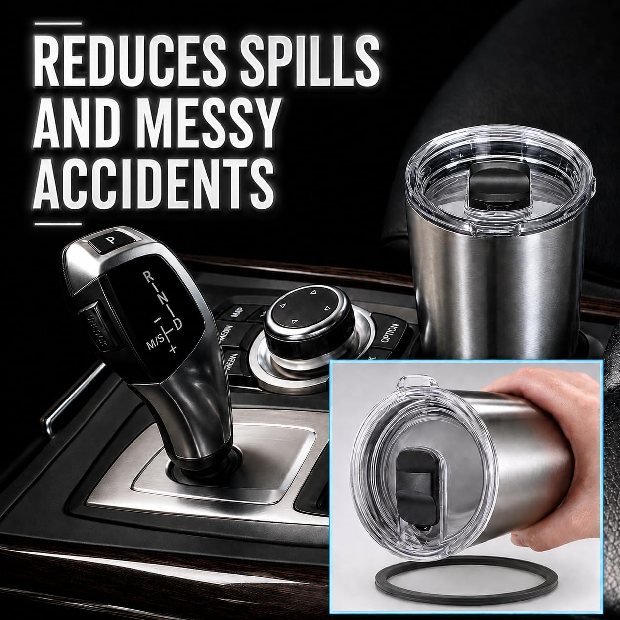 2Pcs 30oz Replacement Yeti Tumbler Lids, Only for Yeti 30 oz Tumbler, 14 oz Mug, with Strong Magnetic Slider Switch, Good Spill Proof Effect Coffee Cup Travel Cover Lids, BPA Free
