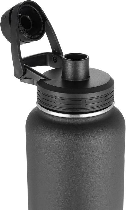 Stainless Steel Water Bottle – Double Wall Insulation 40 Oz Water Bottles – Leakproof Water Jug with Spout with Twist Cap – Ideal Sports Bottle for Training, Hydration