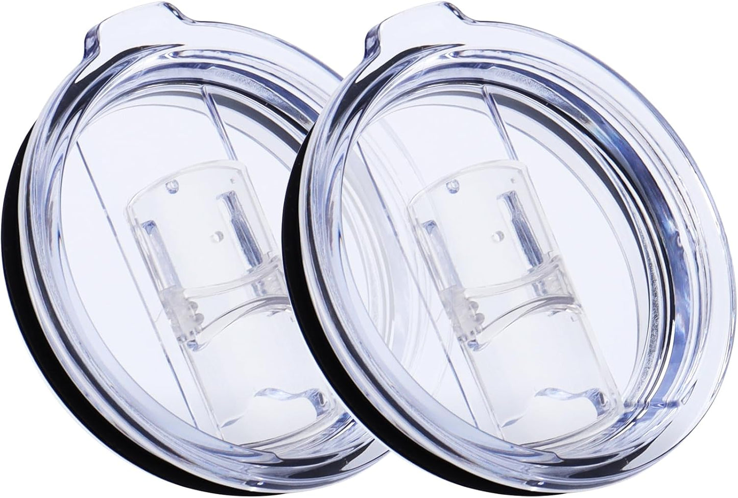 DOCIK Splash Proof Lids Covers for 20 Oz Yeti Rambler Ozark Trail Tumbler and More Travel Cup, Also Fit for Yeti 10 Oz Lowball, 2 Pack