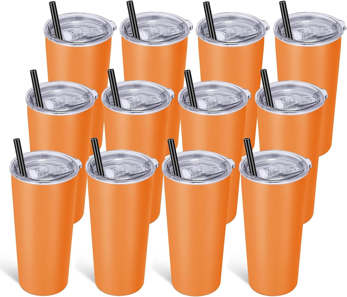 VEGOND 20oz Tumbler Bulk with Lid and Straw 1 Pack, Stainless Steel Vacuum Insulated Tumbler, Double Wall Coffee Cup Travel Mug, River Green