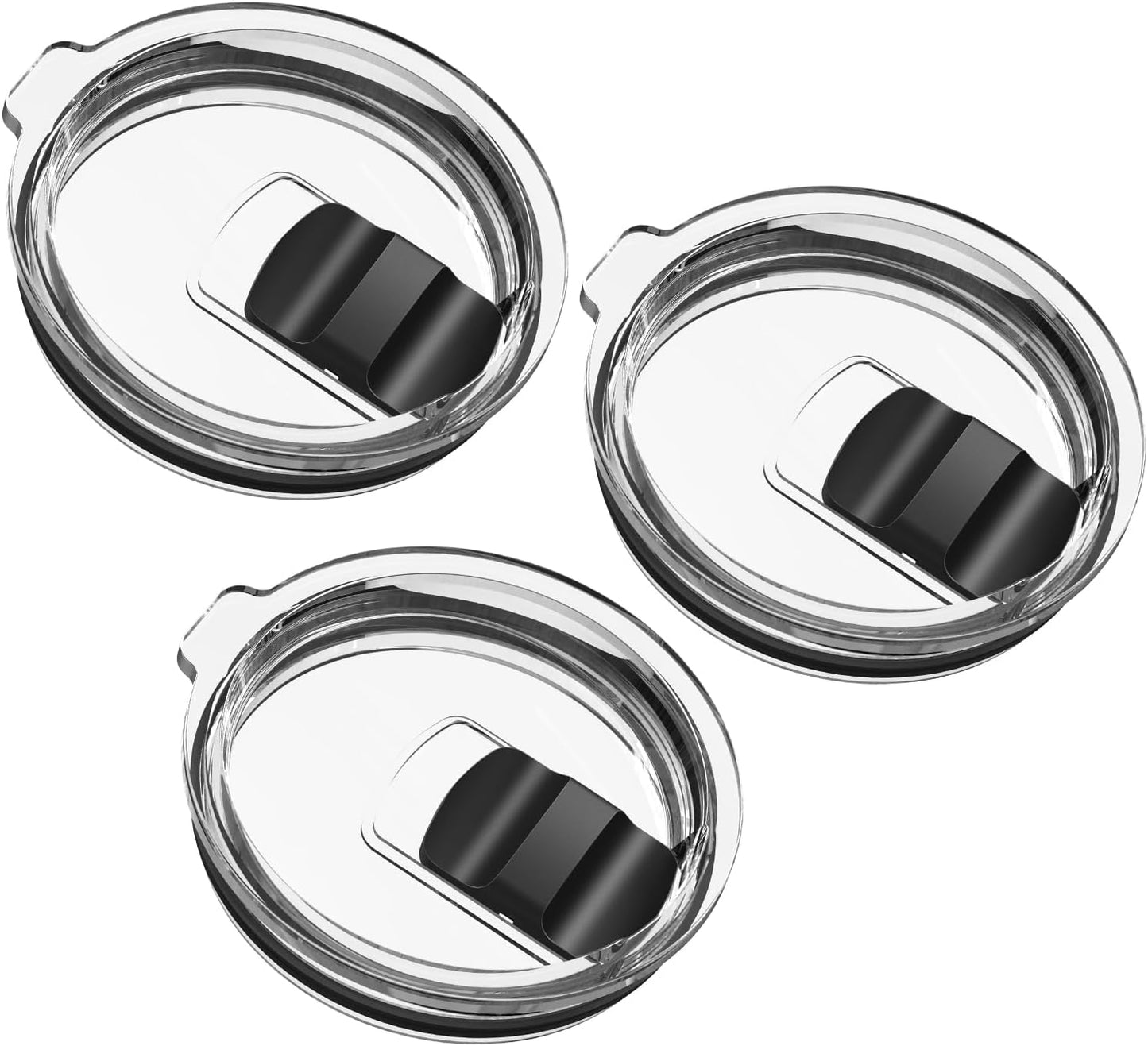 20 oz Tumbler Lid, 2 Pack Magnetic Slider Replacement Lids for YETI 20 oz Tumbler, 10oz Lowball, 10/24oz Mug, Travel Spill Proof Coffee Cup Cover, BPA Free