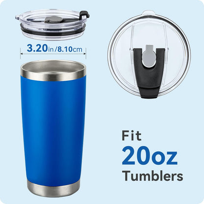 30oz Tumbler Lids,Replacement Lids for 30oz Yeti Tumbler, Ozark Trail and More,2 Pack Spill Proof Lids,Cover for 30 OunceTumbler,Cup (Black 2pack)