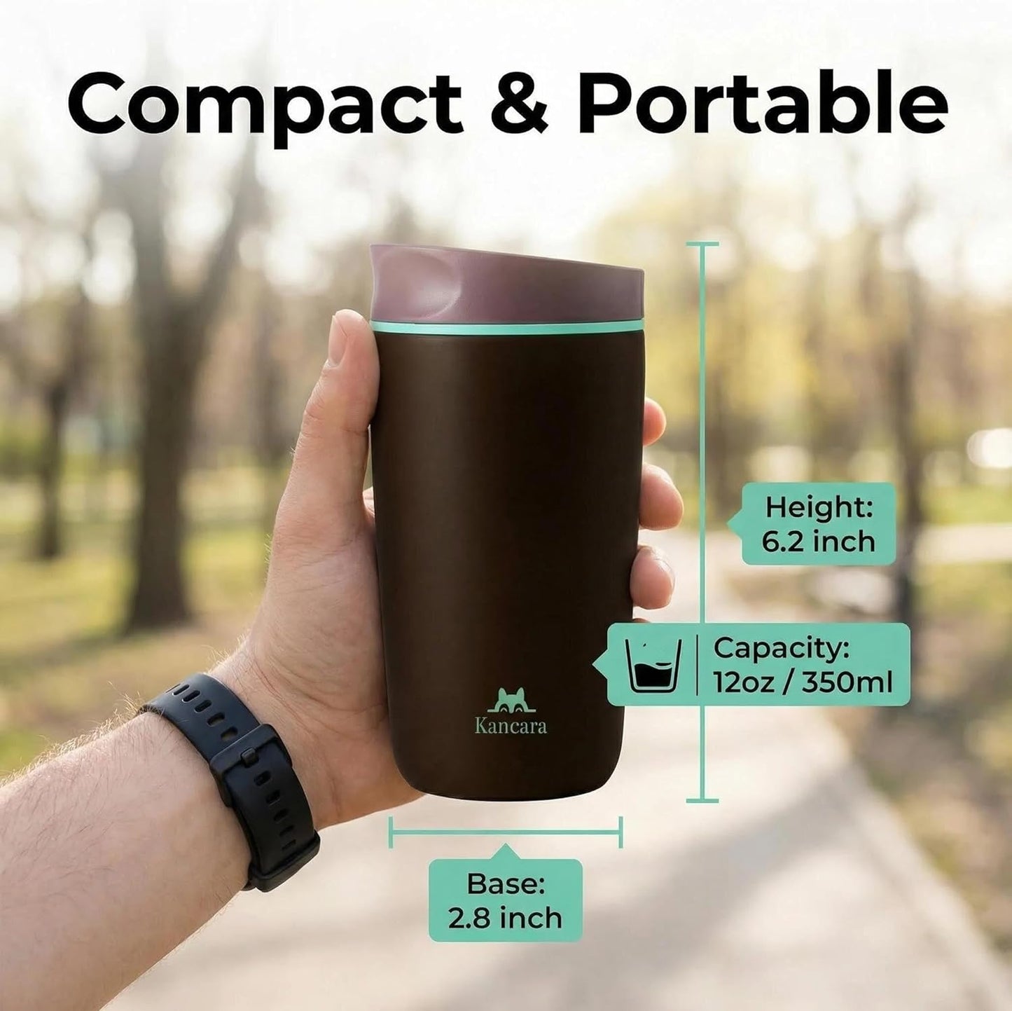 12 oz coffee tumbler Insulated coffee mug with lid Slider Insulated Stainless Steel Coffee Tumbler, Travel Mug for Hot and Iced Beverages insulated travel coffee mug (pink)