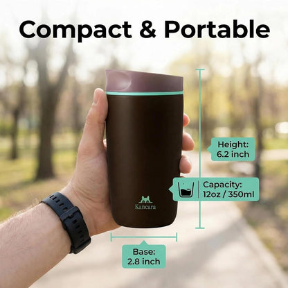 12 oz coffee tumbler Insulated coffee mug with lid Slider Insulated Stainless Steel Coffee Tumbler, Travel Mug for Hot and Iced Beverages insulated travel coffee mug (pink)