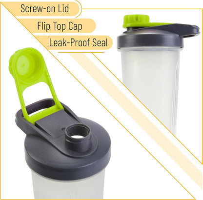 Mr. Pen- Shaker Bottles for Protein Mixes with Twist Cap, 28 oz, Protein Shaker Bottle with Wire Whisk Ball, Shaker Cup, Mixer Bottle