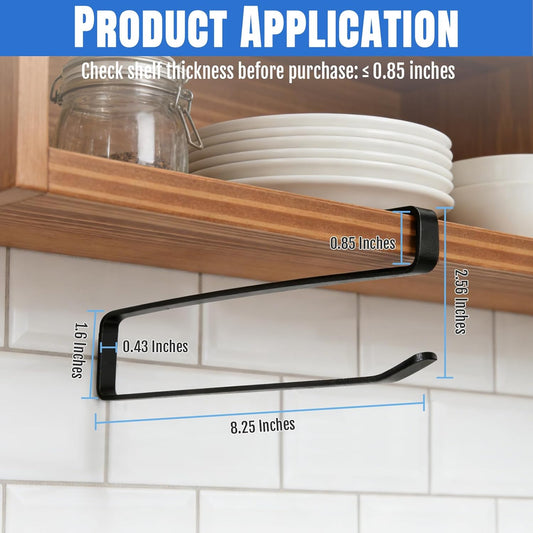 2 Pack Tumbler Lid Organizer, Versatile Cup & Water Bottle Lid Holder, Upgraded Kitchen Space Saver & Under Cabinet Storage, No Adhesive or Drilling Needed, Multi-Use Tumbler Lid Holder, Black