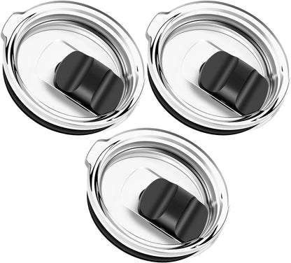 30 oz Tumbler Lid, Replacement Lids Compatible for YETI 30/32 oz Tumbler, 14 oz Mug and 35 oz Straw Mug, 2 Pack Travel Spill Proof Cup Lids Covers with Magnetic Slider Switch, BPA Free