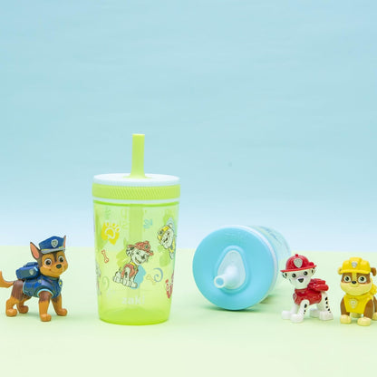 Zak Designs 15oz Bluey Kelso Tumbler Set, Leak-Proof Screw-On Lid with Straw Made of Durable Plastic and Silicone, Perfect Bundle for Kids, 2 Count (Pack of 1) - Colors B