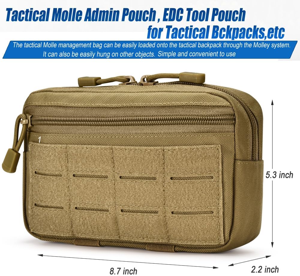 Upgraded Tactical Drawstring Molle Water Bottle Holder Tactical Pouches