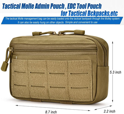 Upgraded Tactical Drawstring Molle Water Bottle Holder Tactical Pouches