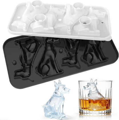 Koluti Nonstick Silicone 9 Ice Cubes Freezer Tray with Plastic Lid, 2-Pack Water Bottle Long Narrow Stick Ice Cube Mold Maker, Ideal for Sport Bottles, Cocktail and Whisky, Dishwasher Safe & BPA Free