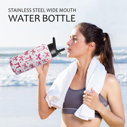 32 oz Pickleball Insulated Water Bottle with Straw - Pickleball Gym Hiking Sports Coffee Mug | Perfect Pickleball Gifts for Women, Pickleball Decor Accessories