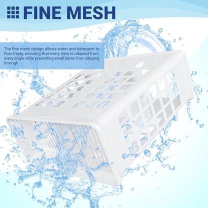 NATIKON Dishwasher Basket for Straw and Chopsticks Great for Drying, Washing and Storing also can be used as Stand for Forks, Knifes, Spoons and More Other Cutlery Utensils