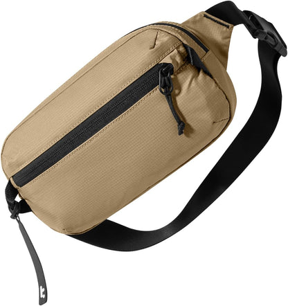 tomtoc 3.5L Sling Bag with RFID Blocking, Crossbody Bag Chest Shoulder Pack for Men and Women, Water-resistant Lightweight Casual Waist Fanny Pack for Travel/Daily Use