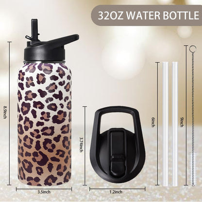 32 oz Pickleball Insulated Water Bottle with Straw - Pickleball Gym Hiking Sports Coffee Mug | Perfect Pickleball Gifts for Women, Pickleball Decor Accessories