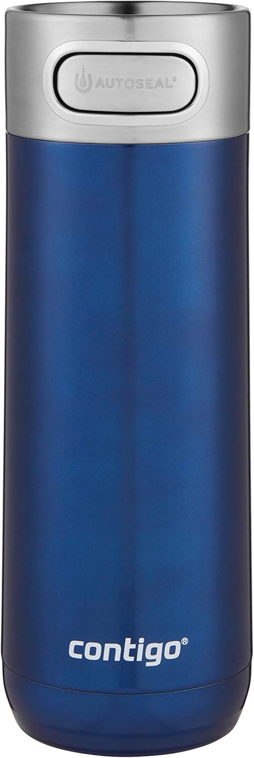 Contigo Luxe Vacuum-Insulated Stainless Steel Thermal Travel Mug 16 Ounces Stainless Steel
