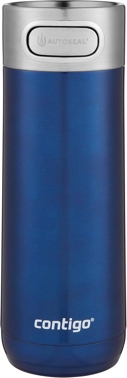 Contigo Luxe Vacuum-Insulated Stainless Steel Thermal Travel Mug 16 Ounces Stainless Steel