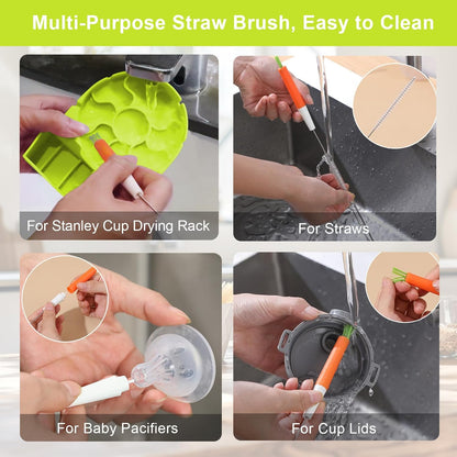 Water Bottle Drying Rack, Silicone Tumbler Drying Rack, Baby Bottle Dryer Holder, Cup Dryer for Stanley 20/30/40 oz, Mugs, Glasses