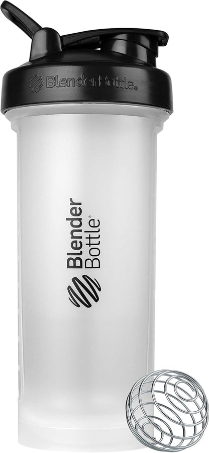 BlenderBottle Classic V2 Shaker Bottle Perfect for Protein Shakes and Pre Workout, 20-Ounce, Clear/Black