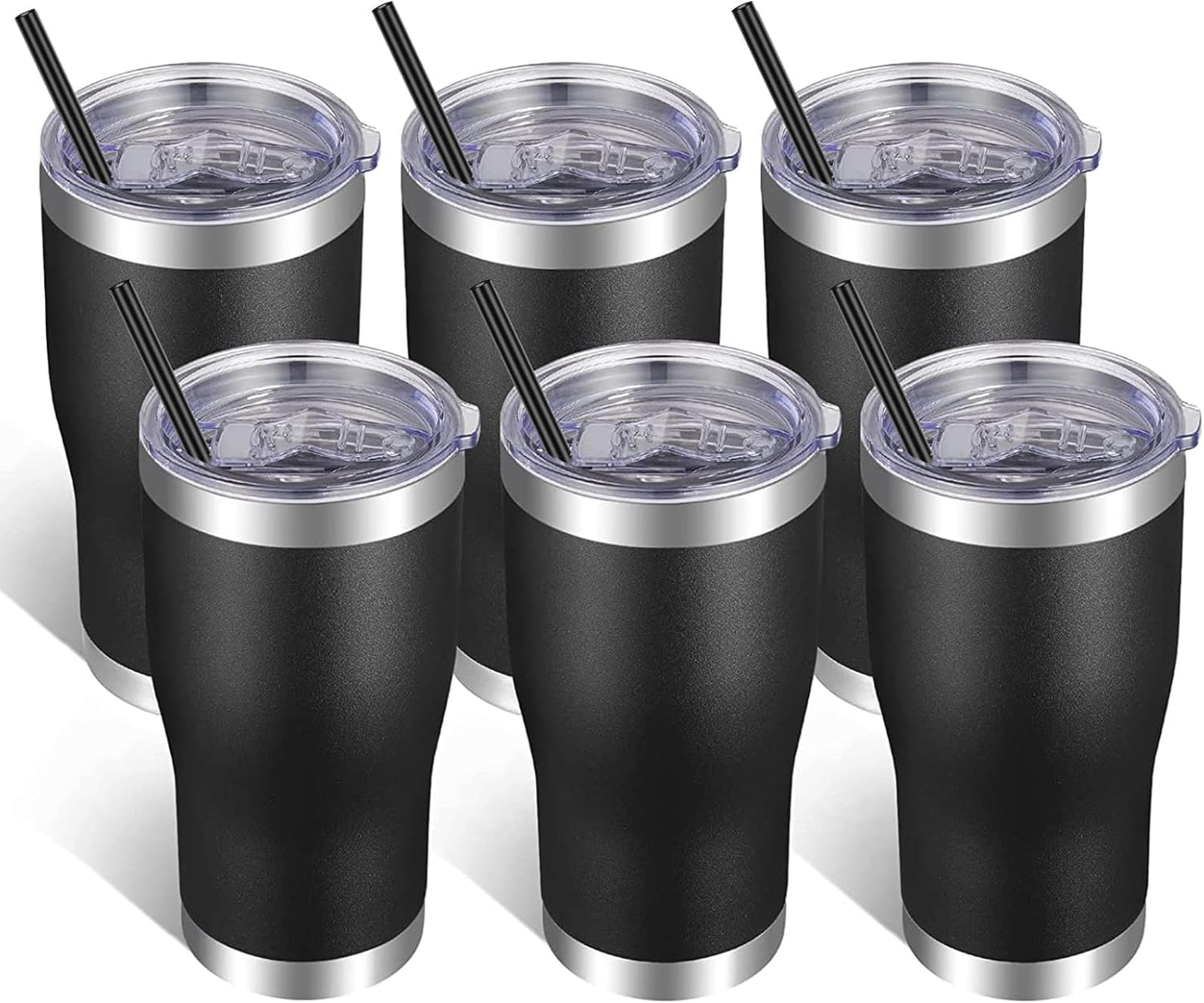 VEGOND 20oz Tumbler Stainless Steel Tumbler Cup with Lid And Straw Vacuum Insulated Double Wall Travel Coffee Mug(Orange 1 Pack)