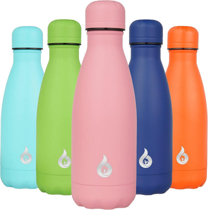 BJPKPK Insulated Water Bottle 12oz Small Stainless Steel Water Bottles Reusable Metal Thermal Keep Cold and Hot,Dreamy Purple - Colors B