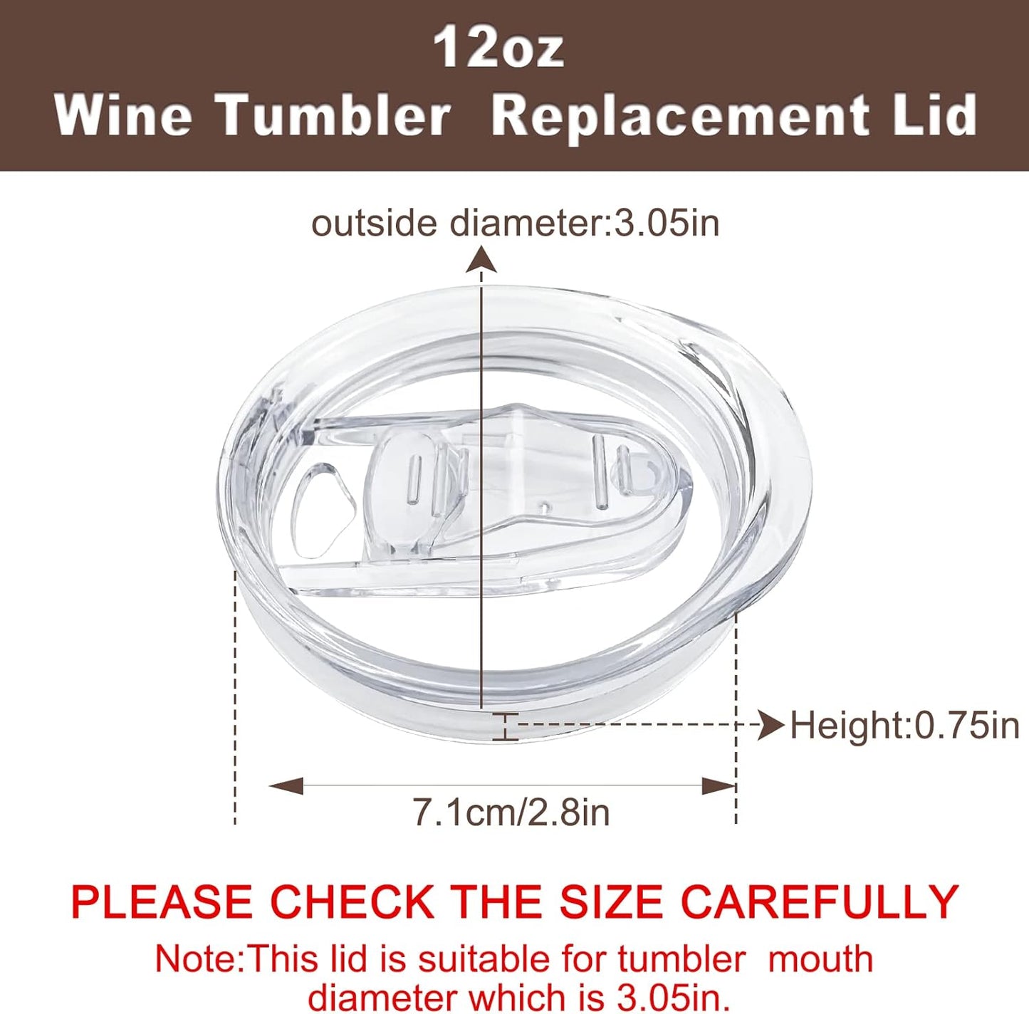 20oz Skinny Tumbler Replacement Lids 2 Pack,Spill Proof Splash Resistant Silicone Sliding Covers,Straw Friendly, BPA Free