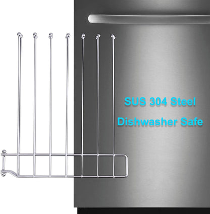 Foldable Bottle Drying Rack, Reusable Storage Bag Drying Rack, SUS 304 Stainless Steel Dryer Stand for Water Bottle Cup Mug Tumbler Cutting Board Lids