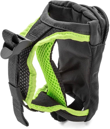 SLS3 Water Bottle Holder for Running - Fits 16oz Standard Bottles - Lightweight & Breathable Running Water Bottle Hand Strap Grip with Zip Pocket for Small Runners Essentials