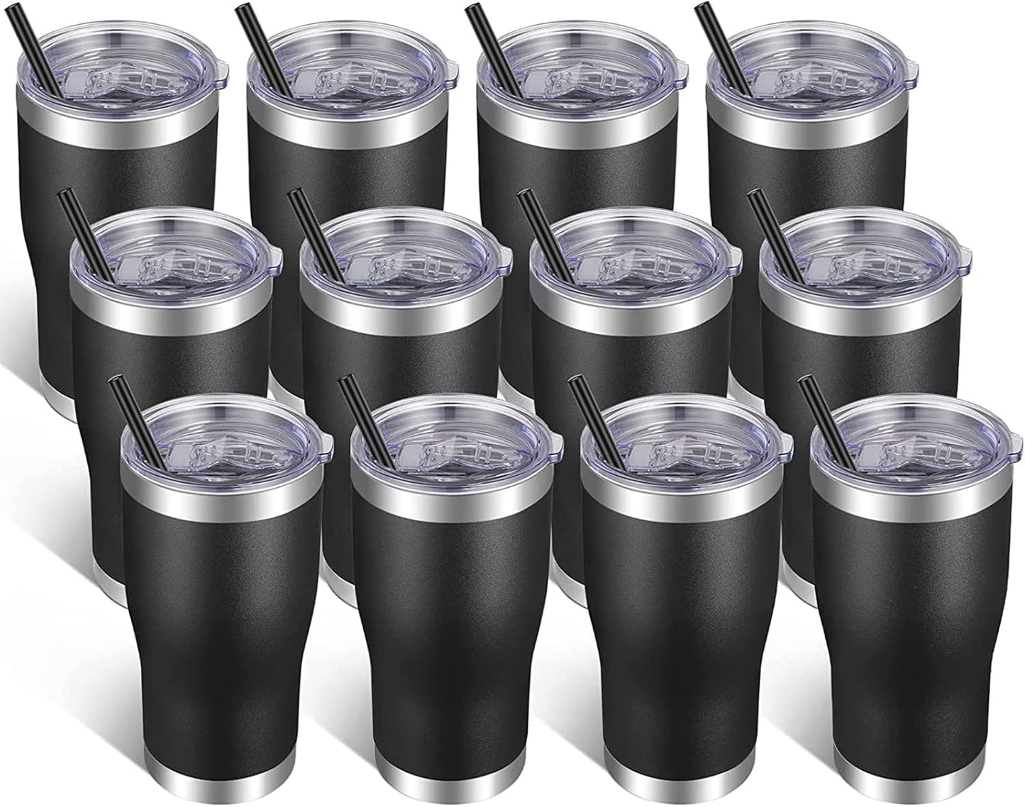 VEGOND 20oz Tumbler Stainless Steel Tumbler Cup with Lid And Straw Vacuum Insulated Double Wall Travel Coffee Mug(Orange 1 Pack)