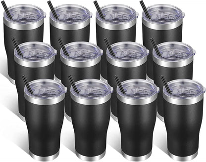 VEGOND 20oz Tumbler Stainless Steel Tumbler Cup with Lid And Straw Vacuum Insulated Double Wall Travel Coffee Mug(Orange 1 Pack)