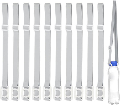 PATIKIL Water Bottle Lanyard, Adjustable Holder Shoulder Strap with Ring Buckle Carrier Clips for Walk Outdoor